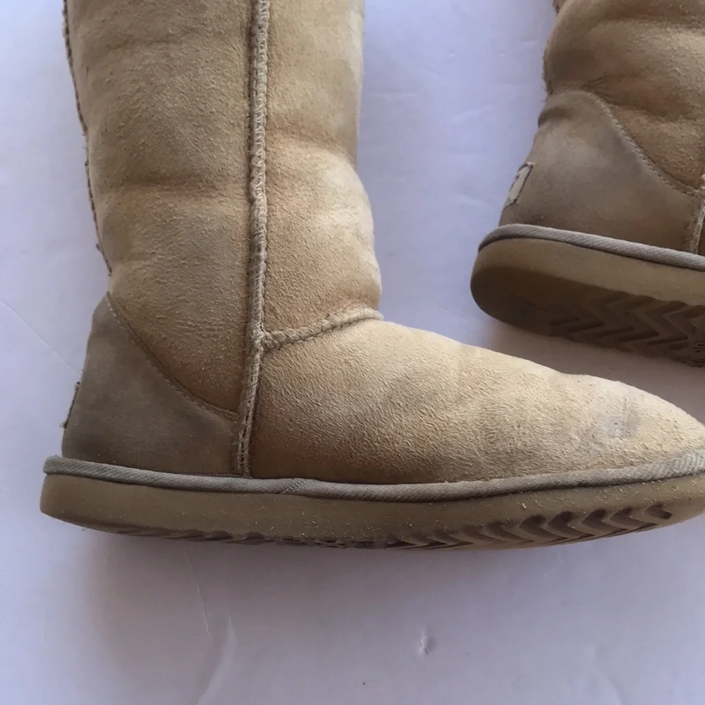 UGG Classic Tall Suede Sherpa Rare Vintage Y2k Sand 6 High Warm Boots Knee Cute